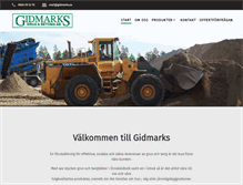Tablet Screenshot of gidmarksgrus.se
